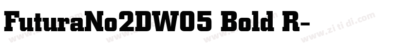 FuturaNo2DW05 Bold R字体转换